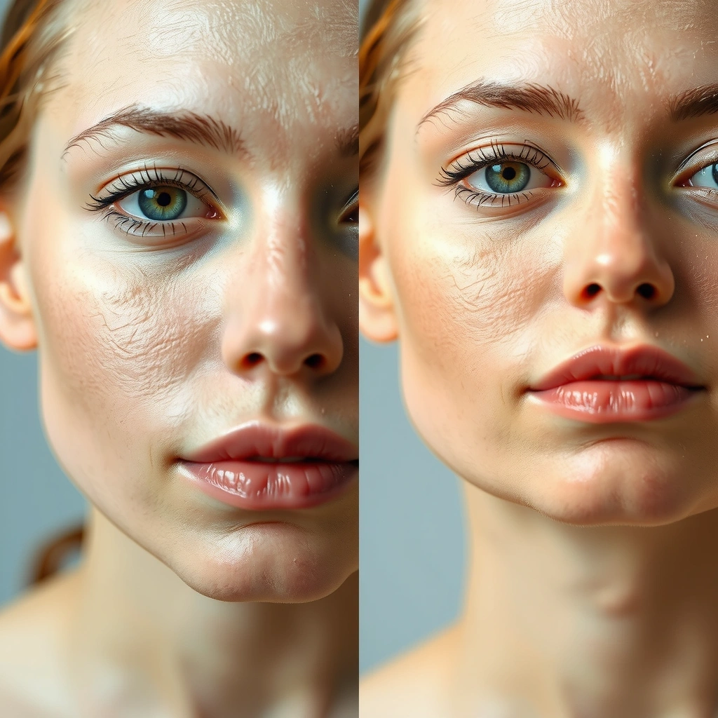 Radiant Renewal Anti-Aging Serum before and after